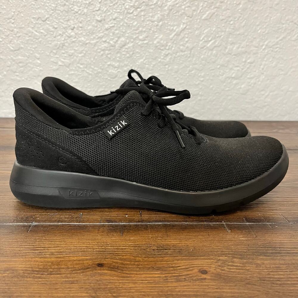 Kizik Madrid Eco Knit Black Slip On Shoe Mens 7.5 Womens 9